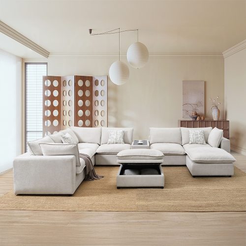 Seccional Marisa Beige Boucle