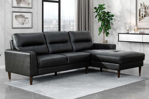 Sala Seccional en Piel Lewes Collection